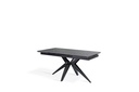 Tavolo allungabile grigio-negro 90 cm x 160-240  cm cm H. 76 cm - Samnite
