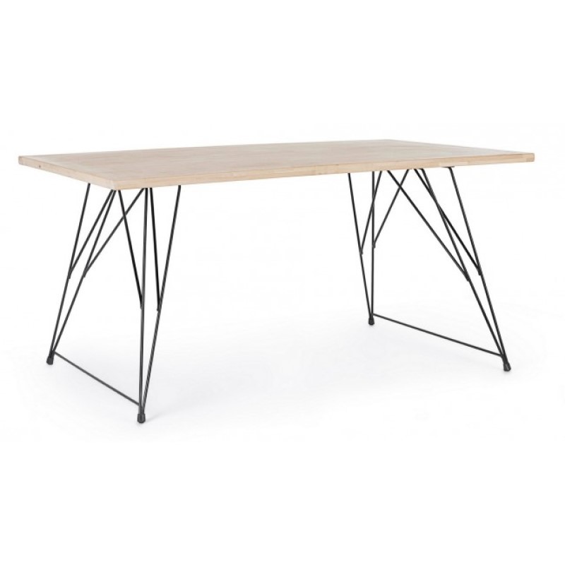 Tavolo design industrial in legno DISTRICT 160x90x h76 cm - Samnite