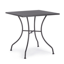 Tavolo in acciaio Kelsie Antracite 70x70 cm - Samnite