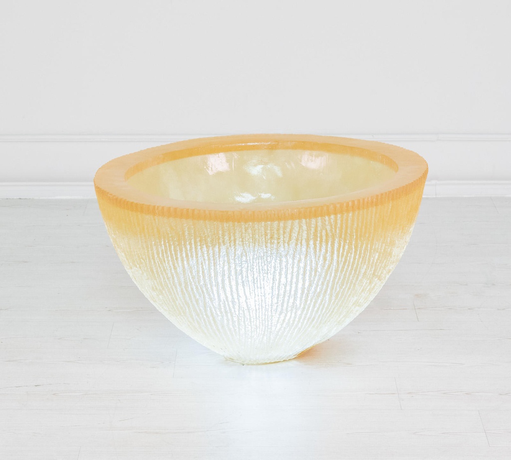 Vaso in resina bianco 80x80x45h cm - Samnite