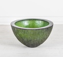 Vaso in resina verde 80x80x45h cm - Samnite
