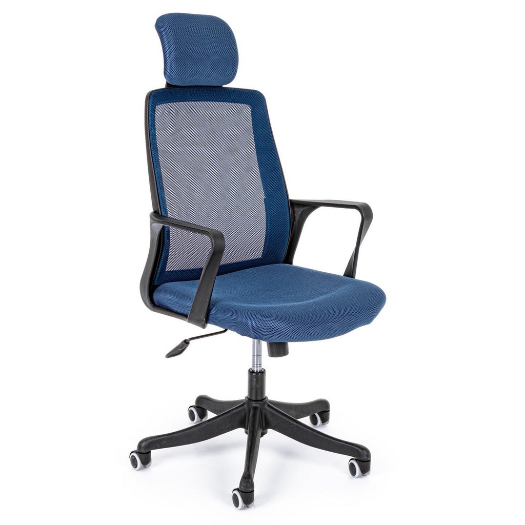 sedia uff. c-br laurent blu - Samnite