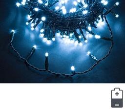 [S-B0923038] 12x 96L Bianco 5Mm Filo Verde Bt Ip44