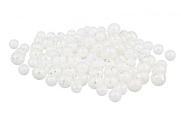 [S-B0920100] 12x Blister Palline Decorative Bianco