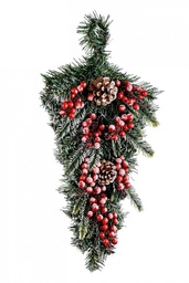 [S-B0925667] 12x Decor. Emy Bacche Ros Ghiacciato Goccia