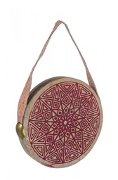 [S-B0915791] 12x Medaglione Iroko Rosso