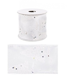 [S-B0915435] 12x Nastro Bianco Pino Irid 4M Display12