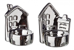 [S-B0912142] 12x P.Candela Casetta Specchio Argento Ass