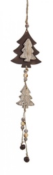 [S-B0914885] 12x Pendaglio Country Pino Double Rusty