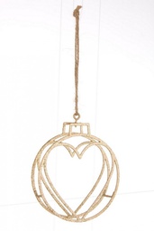 [S-B0924546] 12x Pendaglio Twins Cuore