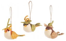 [S-B0910800] 12x Pendaglio Uccellino Tenero Ass