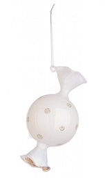 [S-B0970756] 12x Pendaglio Vt Chewy Bianco 6,5X12,4H