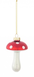 [S-B0937363] 12x Pendaglio Vt Mushroom Rosso 6X9