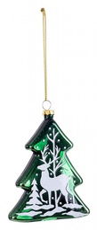 [S-B0937553] 12x Pendaglio Vt Reindeer Pino Verde