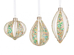 [S-B0937330] 12x Pendaglio Vt Spangly Multicolor Ass3