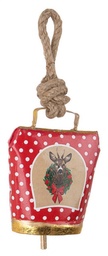 [S-B0936647] 12x Pendaglio Wendi Campana Renna Pois Ro