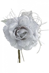 [S-B0925444] 12x Pick Rosa Holly Argento