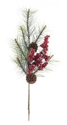 [S-B0932848] 12x Ramo Vals Bacche Rosso C