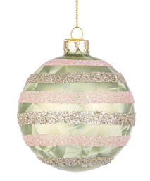 [S-B0970504] 12x Sfera Vt Chrystal Verde Orizz D80