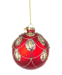 [S-B0937470] 12x Sfera Vt Decorum Rosso D80