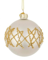 [S-B0937249] 12x Sfera Vt Embellish Bianco D80