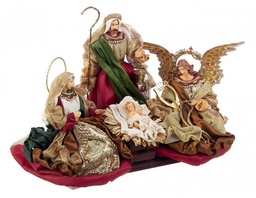 [S-B0934726] 1x Sacra Famiglia Baroque Rosso C