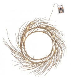 [S-B0934567] 2x Corona Glad 24Led Champagne Classic D60