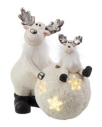 [S-B0935300] 2x Decorazione 2F Forrest Renna Sfera C