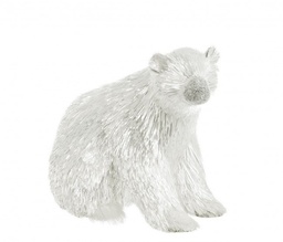 [S-B0927235] 2x Orso Essence Bianco Seduto