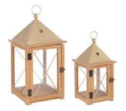 [S-B0141153] 2x Set2 Lanterna Beatific Oro Bassa