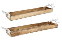 [S-B0972148] 2x Set2 Vassoio Ethel Rett Nat