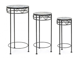 [S-B0806147] 2x Set3 Tavolini Erice To