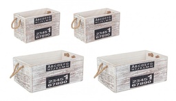 [S-B0111082] 2x Set4 Cassettina Alpha Grigio