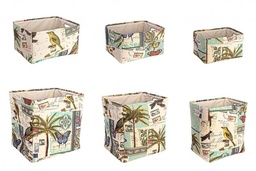 [S-B0210753] 2x Set6 P.Oggetti Botanic Rett Blu