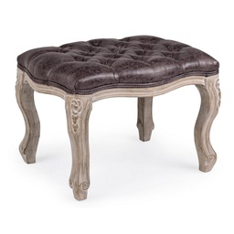 [S-B0743257] Sgabello dark in tessuto stile classico - Misure: 53x42x38 cm