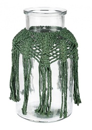 [S-B0347232] 2x Vaso Peruvian Cil Verde H25