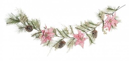 [S-B0932859] 3x Boa Annabel Poinsettia Rosa H180