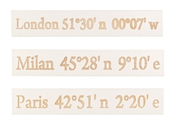 [S-B0181774] 3x Decorazione Parete Cardinal Bianco Ass3