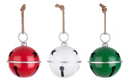 [S-B0933720] 3x Pendaglio Bell Met L Lucido Ass3