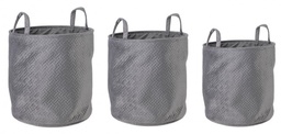 [S-B0219016] 3x Set3 P.Oggetti 2M Averill To Grigio