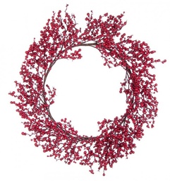 [S-B0934787] 4x Corona Delia Bacche Rosso D55