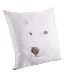 [S-B0462332] 4x Cuscino Orso Neve 45X45