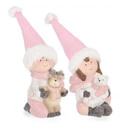 [S-B0970996] 4x Decorazione Blanca Bimbi Rosa Ass2