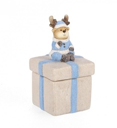 [S-B0970993] 4x Decorazione Blanca Scatola Azz H14,5