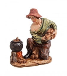 [S-B0915084] 4x Figura Presepe Pastore C