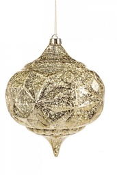 [S-B0911124] 4x Pendaglio Brushed Goccia Oro