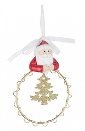 [S-B0932808] 4x Pendaglio Cerchietto Santa