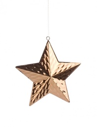 [S-B0912419] 4x Pendaglio Placcato Stella Rame M