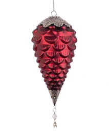 [S-B0971699] 4x Pendaglio Vt Fascinate Pigna Rosso D140