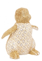 [S-B0927132] 4x Pinguino Rombi Seduto Oro